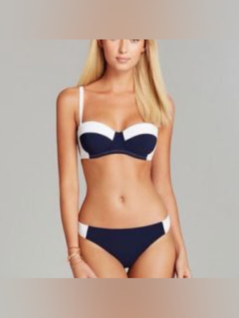 Tory Burch Lipsi Colorblock Bikini, Size M